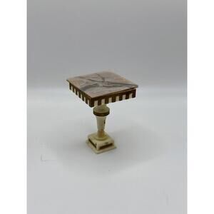 1:12 Scale Miniature Ideal Petite Princess Dollhouse Pedestal Side Table Vintage